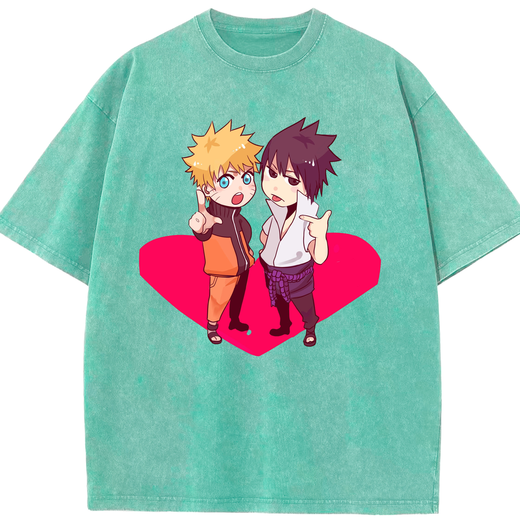 （画像用） NARUTO -ナルト- うずまき ナルト Uzumaki Naruto 綿100% ヴィンテージ風 半袖Tシャツ（フロントプリント）